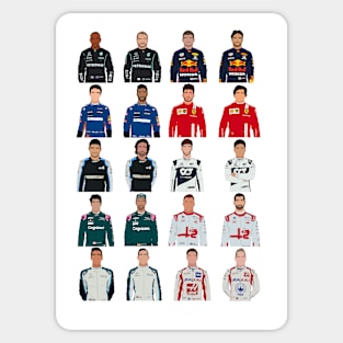 Formula 1 2021 driver line-up Sticker